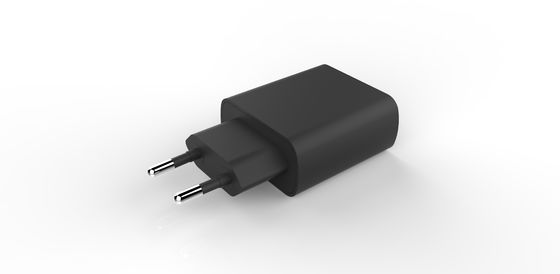 Black 12V1.5A QC3.0 European USB Charger