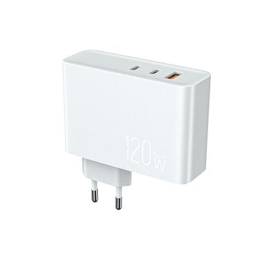 Anti Fire Plastic 120 Watt GaN Charger OLP Mobile Travel Adapter