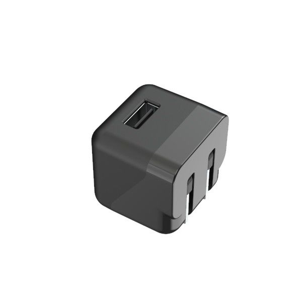 Single USB ETL 5V1A USA Wall Charger With Flip 100-240V